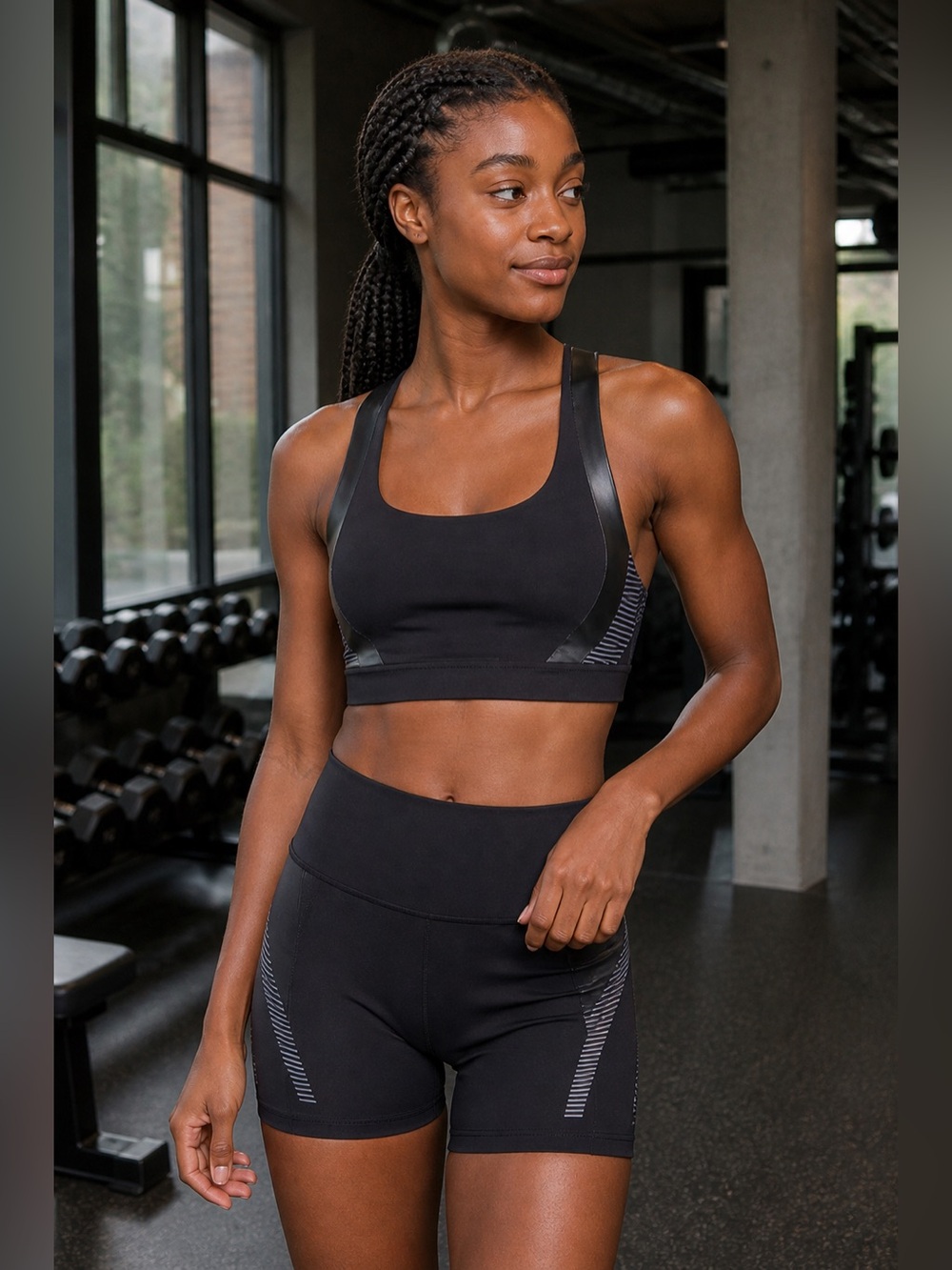 Athleta Allyson Felix Ultimate Legend Sports Bra Black Medium
